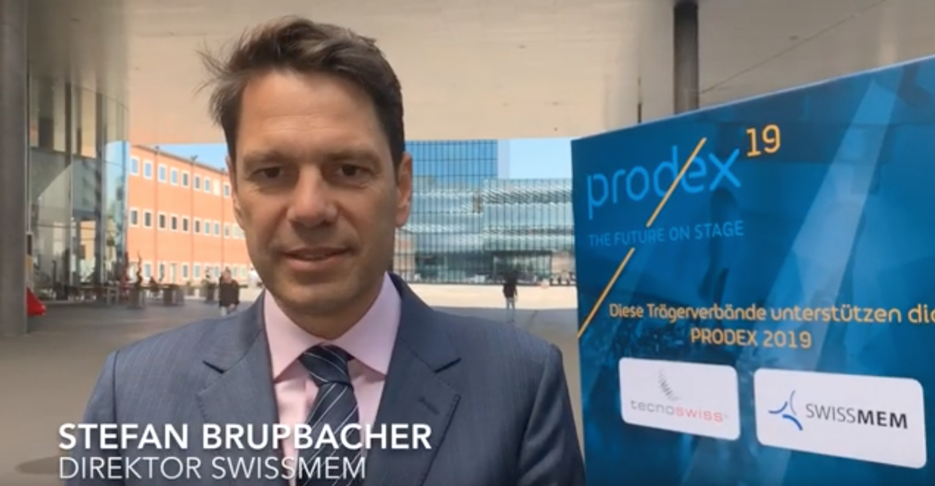 Stefan Brupbacher mit Swissmem zu Besuch an der PRODEX Messe in Basel